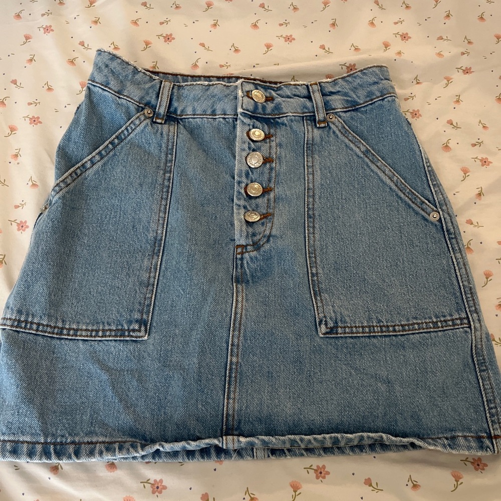 Topshop Denim Skirt